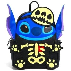 Her Universe Disney Lilo & Stitch Skeleton Stitch Glow in the Dark Mini Backpack